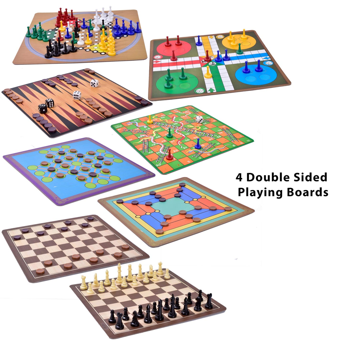 M.Y Classic Games Compendium | 100 Games Inside | Includes Chess, Ludo, Dice Games, Matchstick Puzzles And Many More!