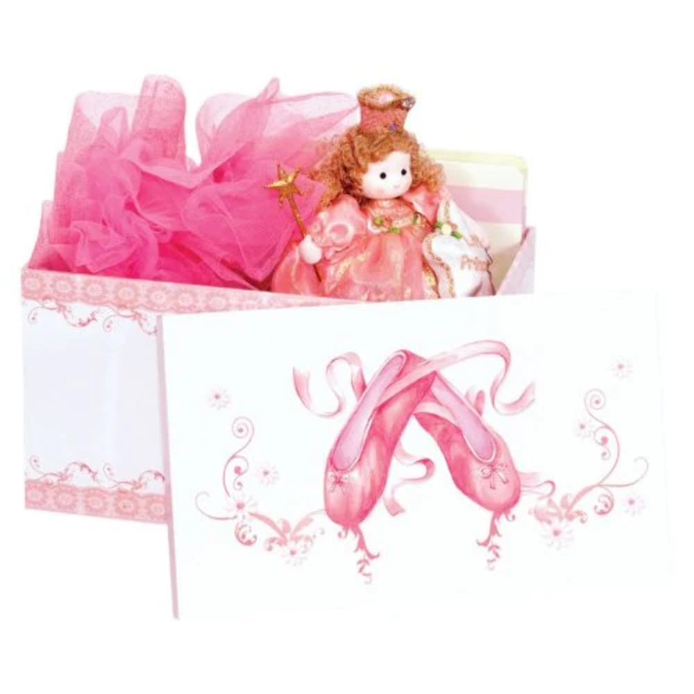 Girls Ballet Shoes Set Of 3 Pink Storage Boxes