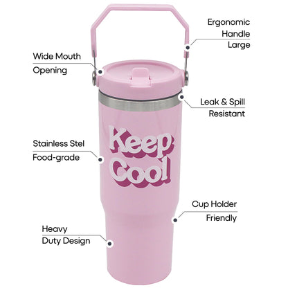 Lesser & Pavey Pink Drinking Glasses for Water & Cold Drinks
