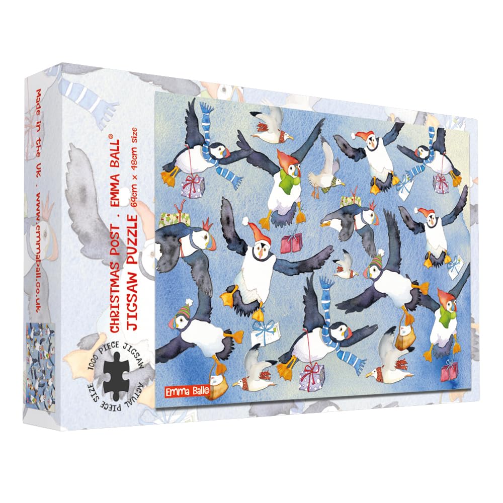 Christmas Puffin Post 1000 Jigsaw Boxed Jigsaw JIG33