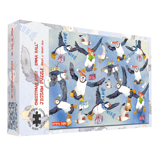 Christmas Puffin Post 1000 Jigsaw Boxed Jigsaw JIG33