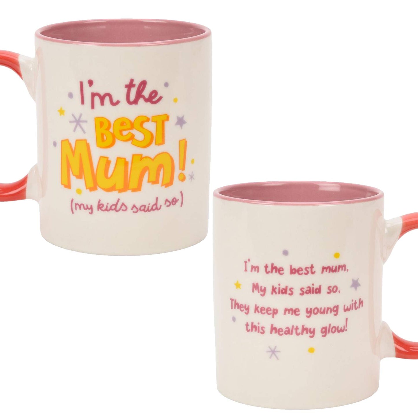 Bright and Cheerful China Mug Mother's Day Gift - The Best Mum