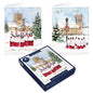 Tom Smith Boxed Christmas Cards Pack - 15 Luxury Xmas Cards with Envelopes and Seals - Recycled Eco Friendly Christmas Card Set