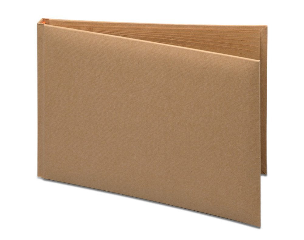CLUB GREEN Craft Guest Book In PVC Box, Brown, 245 x 170 mm