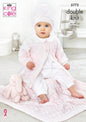 King Cole 5772 Baby DK Cardigan Hat Blanket Knitting Pattern, 14" - 22"