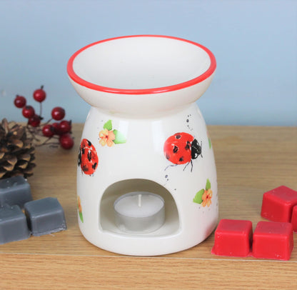 The Leonardo Collection LP48013 Wax/Oil Warmer | Ladybirds | 1 Piece-11x11x14 cm Accessory, Multicolor