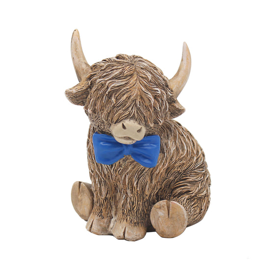 L & P Home & Gifts Happy Highland Cow Bow Tie
