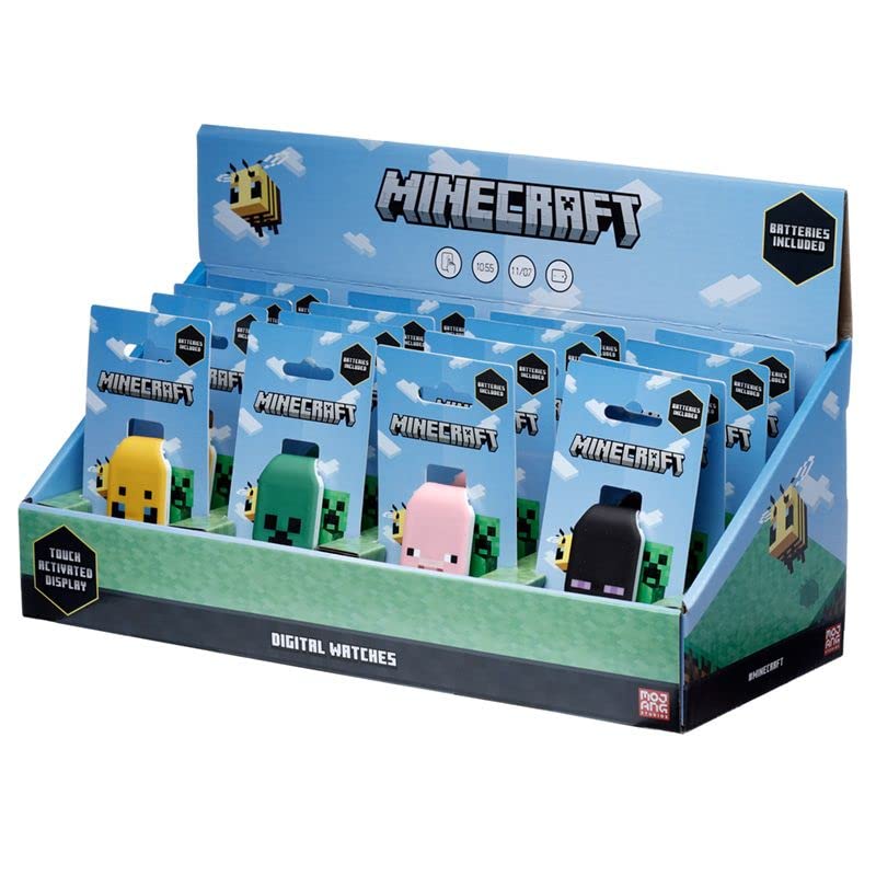 Puckator WATC20 Minecraft Faces Silicone Digital Watch