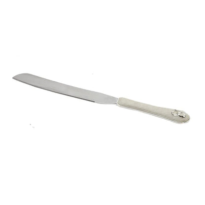 juliana silver plated & cream suede effect &ring icons cutlery