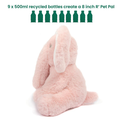 L & P Home & Gifts Lesser & Pavey R pet pals Nelly elephant pink Teddy Bear For Kids | Made Up of Recycled Bottles | Stuffed Animal Soft Toys | Ideal For Birthday or Baby Gift