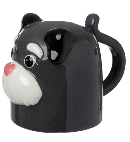 Puckator Dog Squad Upside Down Ceramic Shaped Tea Coffee Mug - Funny Home Accessories - Cute Gifts for Girlfriend - Large Mugs for Men Women Hot Drinks - Cups Presents - Secret Santa Gift - Cup Set
