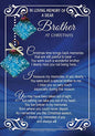 Dear Brother at Christmas - Grave Card, Memorial Remembrance Card, Christmas Decoration