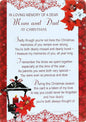 Loving Memory Christmas Graveside Memorial Card - Dear Mum & Dad 6" x 4
