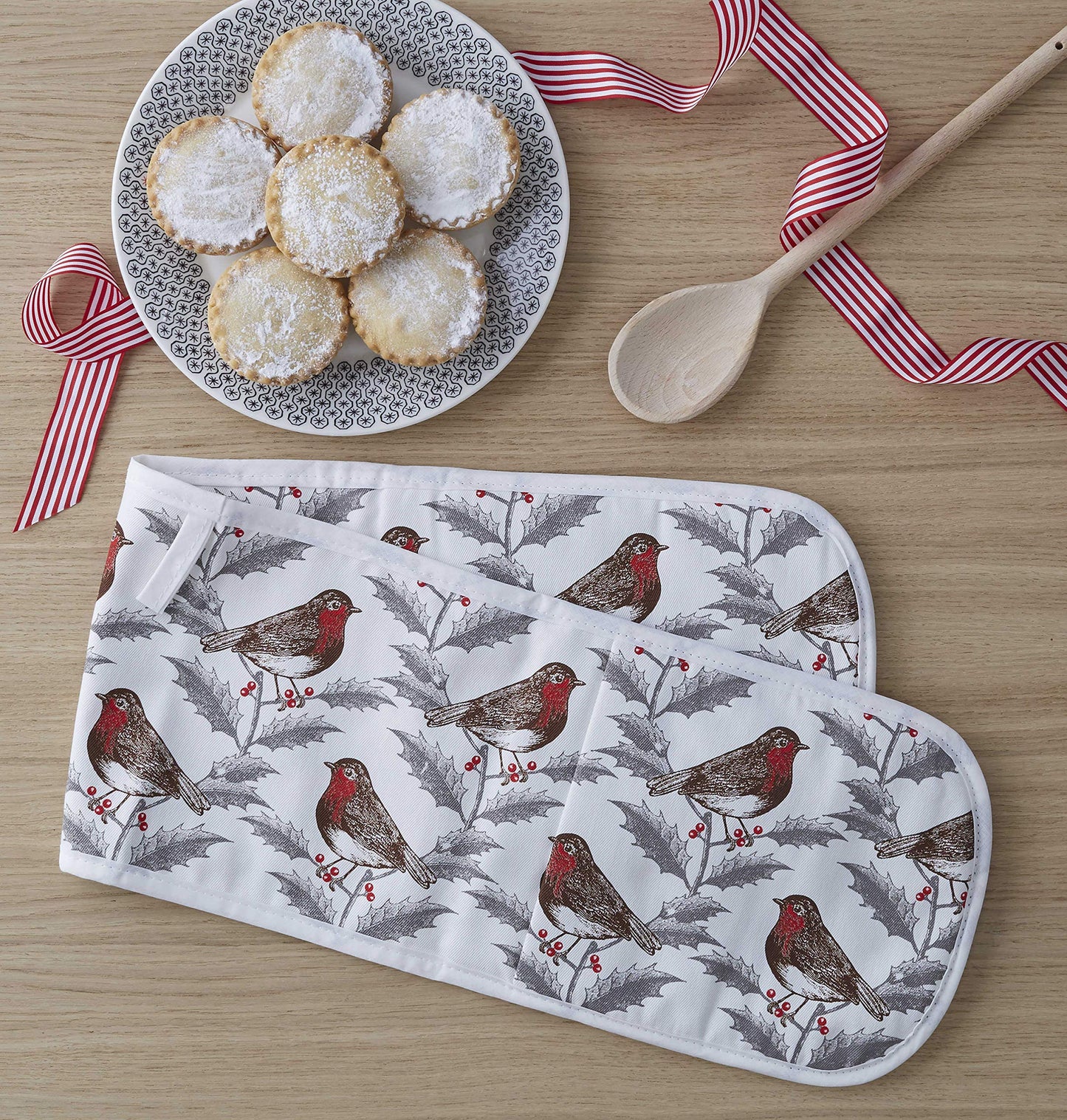 Thornback & Peel - Robin & Holly - Double Oven Glove