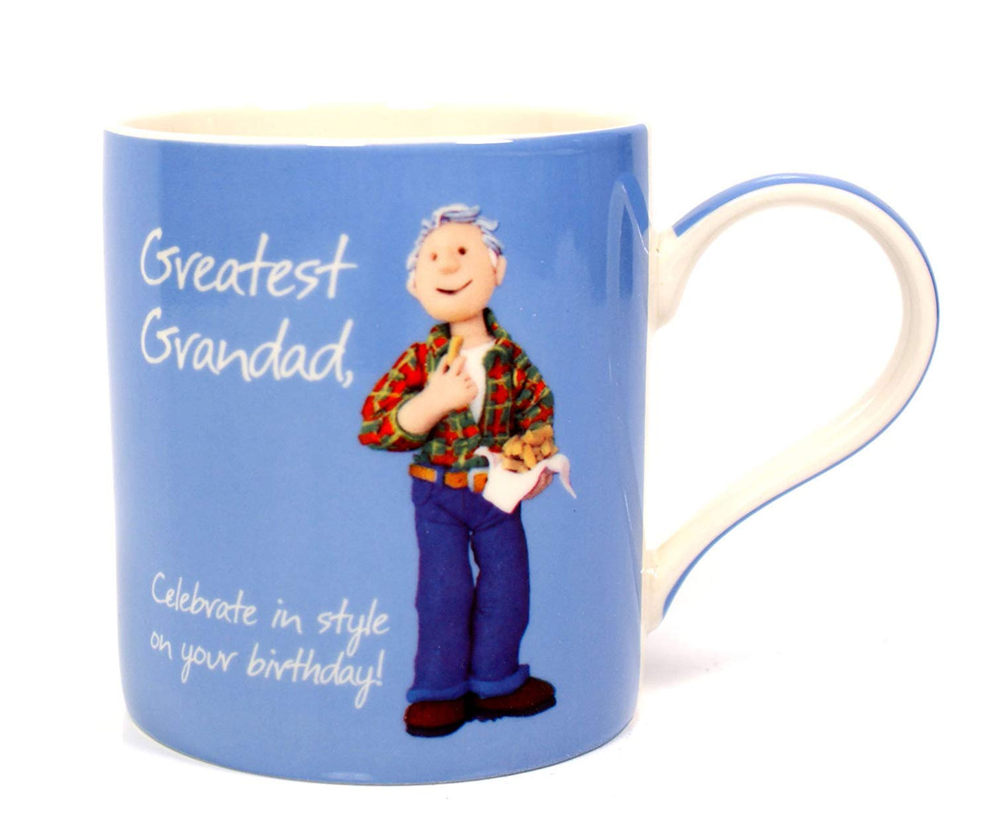 Greatest Grandad Birthday Fine China Mug by Holy Mackerel