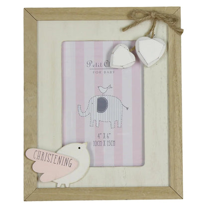 Petit Cheri 4 x6 christening frame