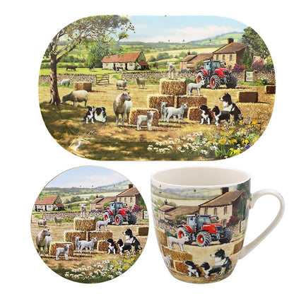 The Leonardo Collection Mug, Coastar & Tray