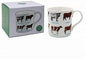 Cow Lovers Multi Breeds Fine China Mug in a Gift Box