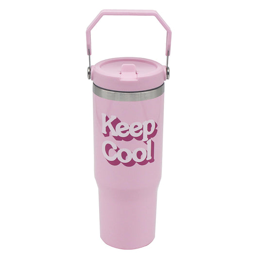 Lesser & Pavey Pink Drinks Tumbler 900ml for Cold & Hot Drinks | Stylish Tumbler Drinking Glasses for Water & Cold Drinks | Lovely Tableware Glass Gifts for Women & Men