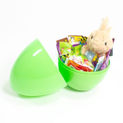 Eurowrap Extra Large Jumbo Plastic Refillable Easter Egg 35.6cm – Giant Fillable Easter Egg for Hunts, Gifts, Toys & Treats