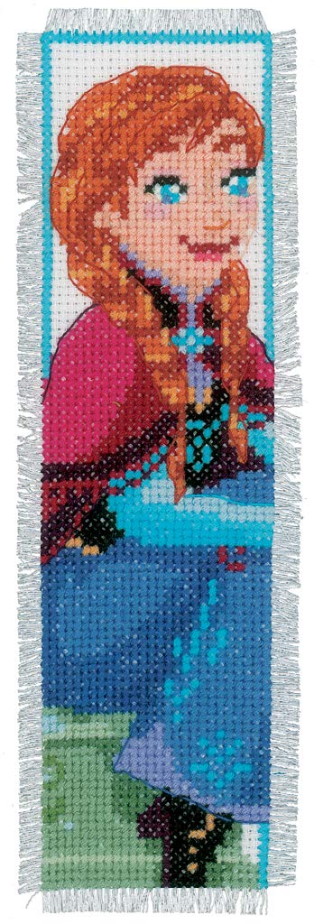 Vervaco Counted Cross Stitch Kit: Bookmarks: Frozen - Sisters Forever (Set of 2), Assorted, Set of 2