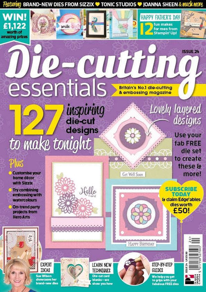 Die-cutting Essentials issue 24    magazine  FREE 6-in-1 Mix & Matt nesting die set