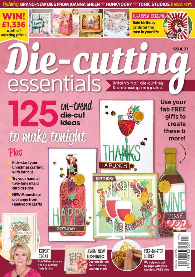 Die-cutting Essentials 27  magazine    with 5 ipece   intricate  die set