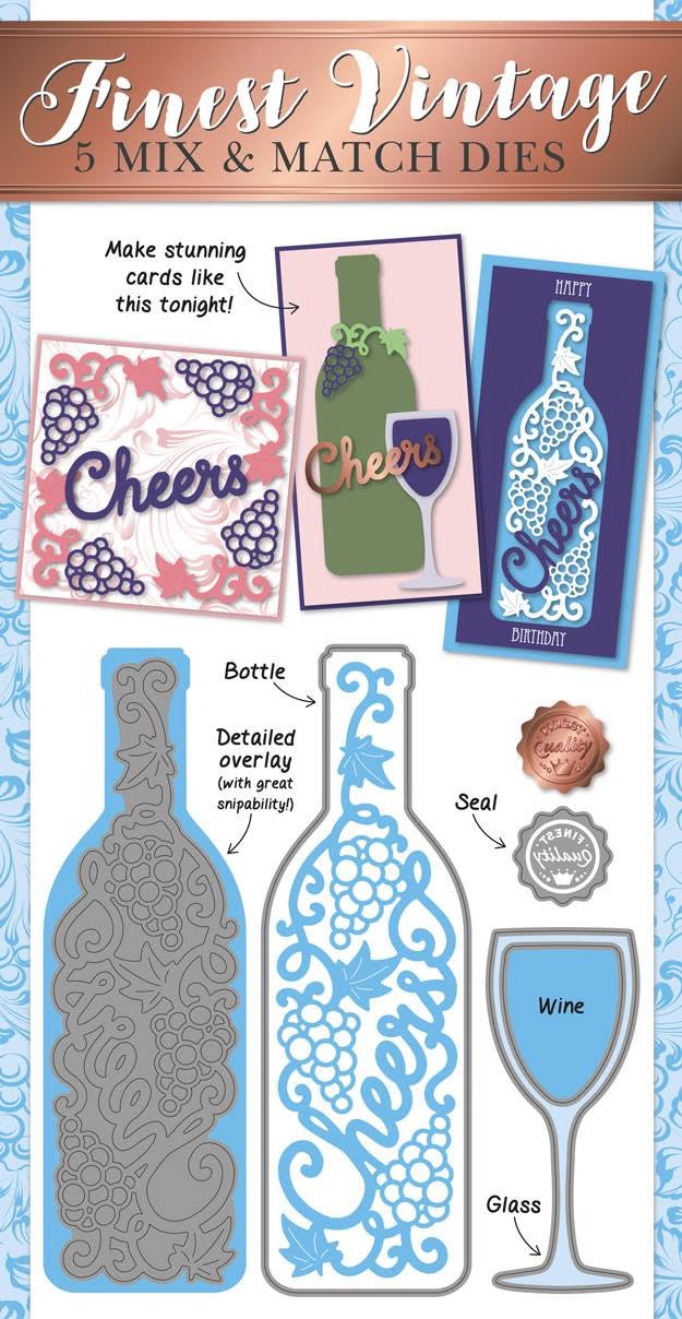 Die-cutting Essentials 27  magazine    with 5 ipece   intricate  die set