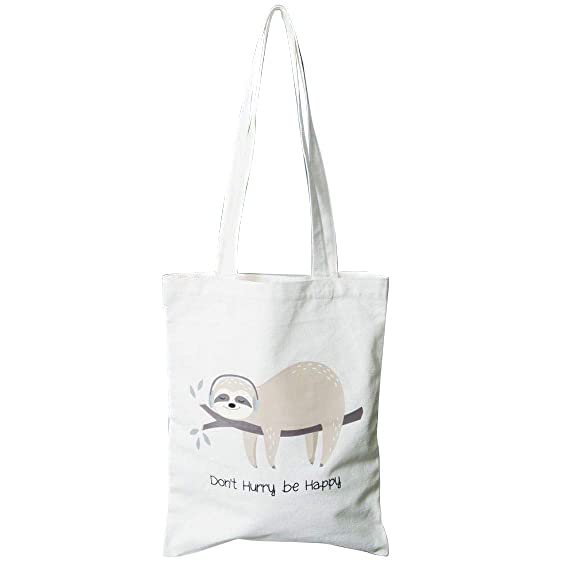 Animal Friends Canvas Shopper - Sloth