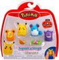 Squish-a-longs SQAL0068 4-Pack - Pikachu, Gengar, Marill, Teddiursa - 2 Accessories Included