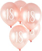 hotyballo  Rose Gold 12" Balloon No.18 (5Xpk)