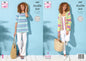 King Cole 5887 Knitting Pattern Womens Jacket and A Line Top in Tropical Beaches DK