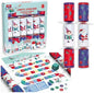 Design Group Santa’s Sleigh Ride Game Christmas Crackers 30cm – Pack of 6 Festive Crackers with Hats, Jokes & Mini Game – Plastic-Free Christmas Table...