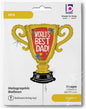 World's Best Dad Trophy 84 cm  baloon