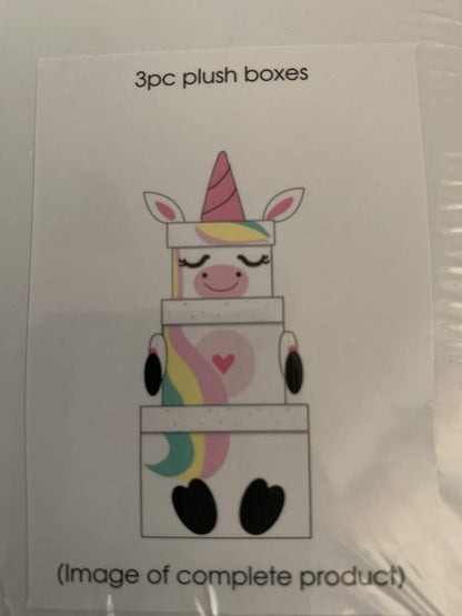 Plush unicorn boxes   byEurowrap 3 pc