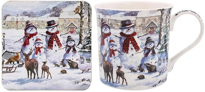 Lesser & Pavey Macneil Magic of Christmas Fine China Mug and Coaster Set