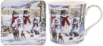 Lesser & Pavey Macneil Magic of Christmas Fine China Mug and Coaster Set