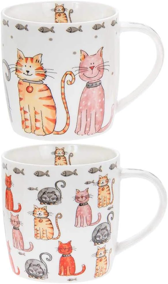 Multi Cats Cartoon Mug one  at random