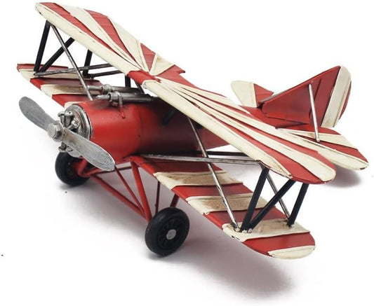 The Leonardo Collection LP48845 Home Decor | Red & White line Plane Accessory, Multicolored
