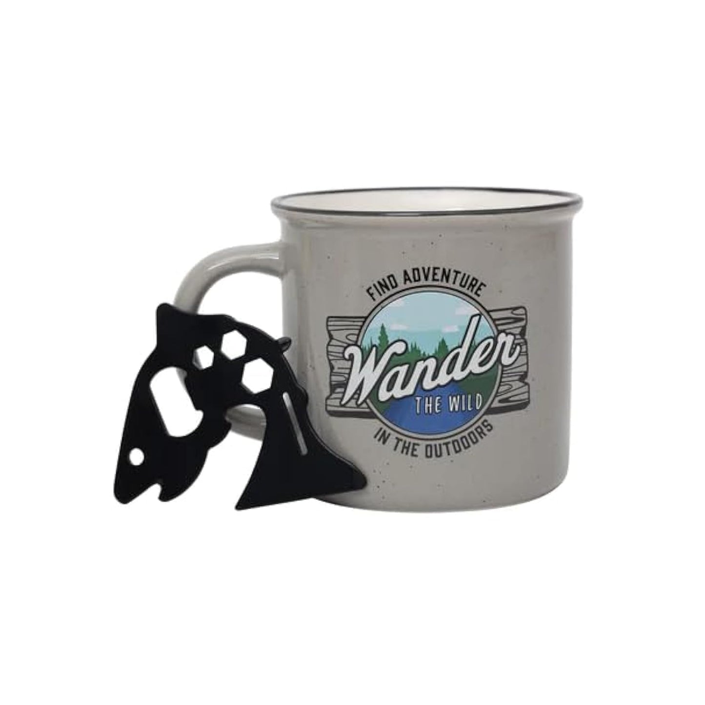 Oak Patch Gifts Get Outdoors Collection - Wander the Wild Ceramic Mug, 14 Oz