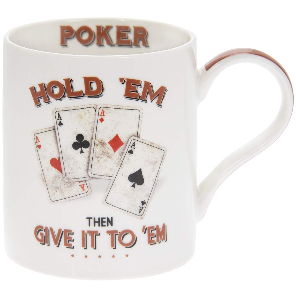 The Leonardo Collection LP94099 Ceramic Mug | Poker | 1 Piece-10 oz Accessory, Multicolored