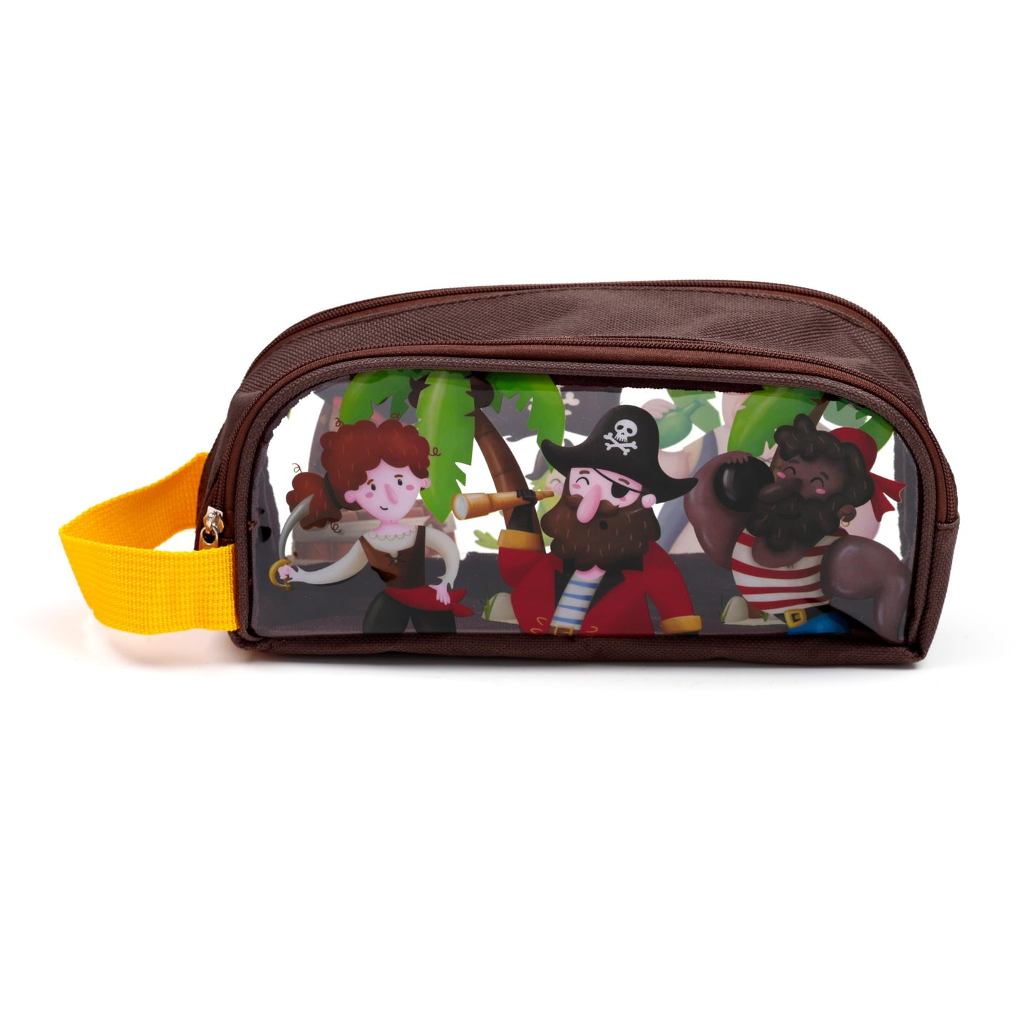 Jolly Roger Pirates Clear Window Pencil Case