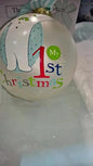 The Snowman and Snowdog my first Christmas bauble tree decoration