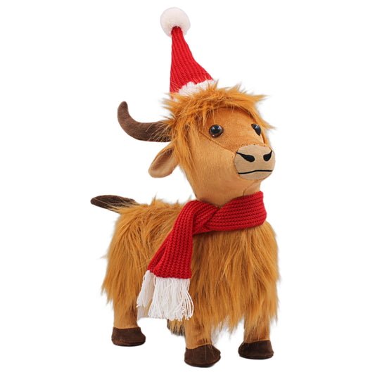 The Leonardo Collection Highland Cow Standing Dancing Figurines & Ornaments For Home & Office | Decorative Home Accessories Statues For Indoor & Outdoor | Lovely Gifts for Women & Men