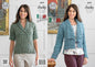 King Cole Ladies Knitting Pattern Womens Ribbed Detail Jacket & Top Verona Chunky (4299) by King Cole
