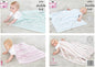 King Cole 5776 Baby DK Blanket Knitting Pattern