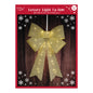 Eurowrap Large Gold Light Up Christmas Bow Decoration Indoor LED Door Bow 60cm x 40cm