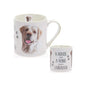 The Leonardo Collection"A House is not A Home Without a Labrador"(Golden) Mug