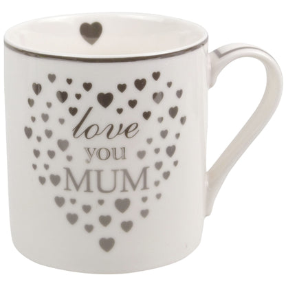Leonardo Silver Heart Mug for Birthday Celebrations