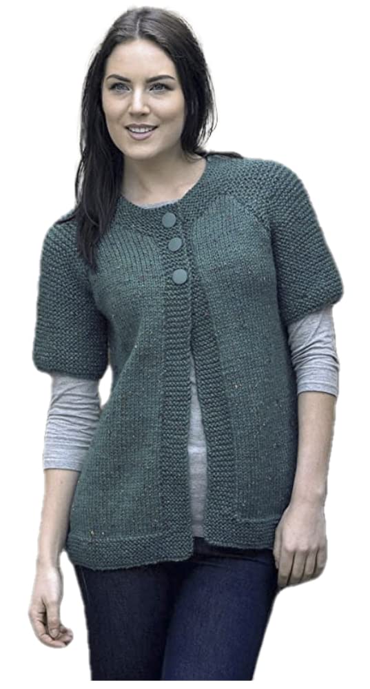 King Cole 4038 Knitting Pattern Cardigan and Sweater to Knit in King Cole Chunky Tweed